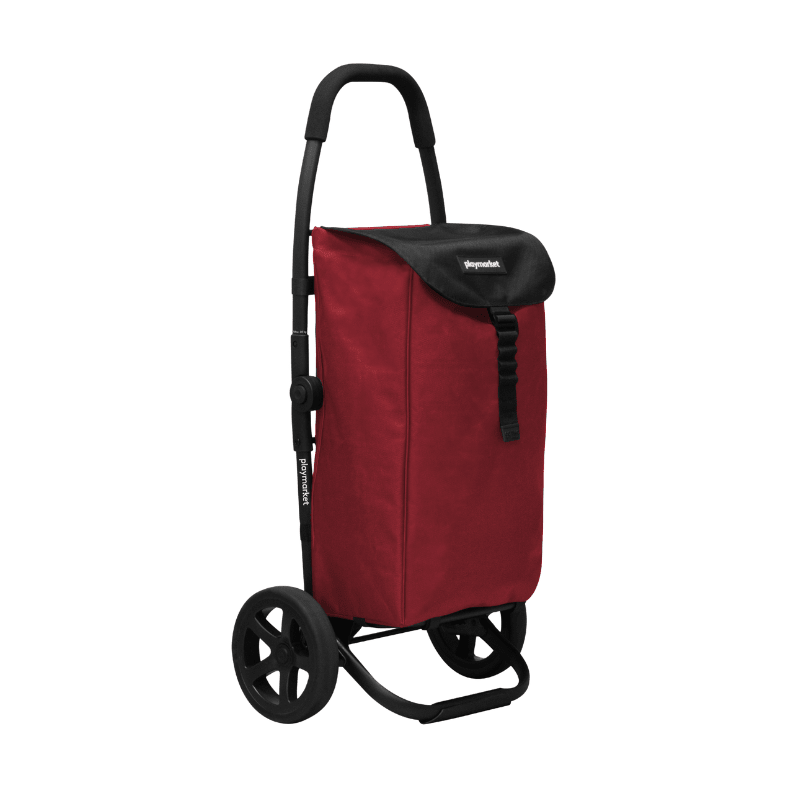 Go Two Compact indkøbsvogn - Mørkerød