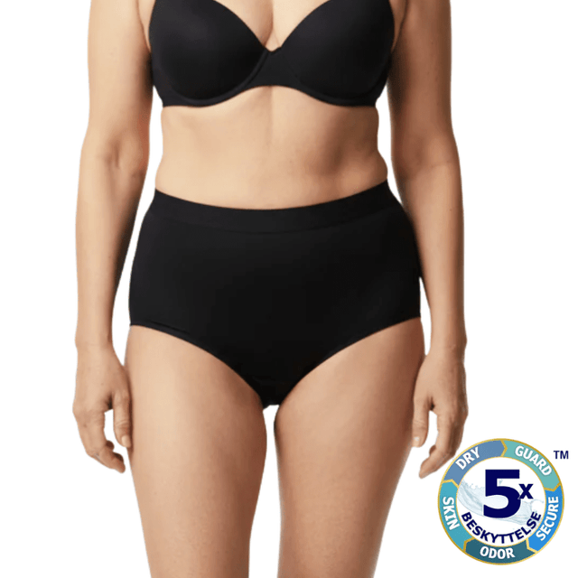 Inkontinens trusse Elva High 90 - Sort