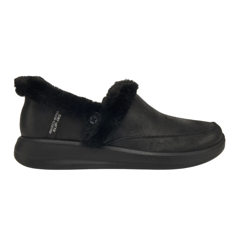 Skechers slip-in Damenhausschuhe - Schwarz