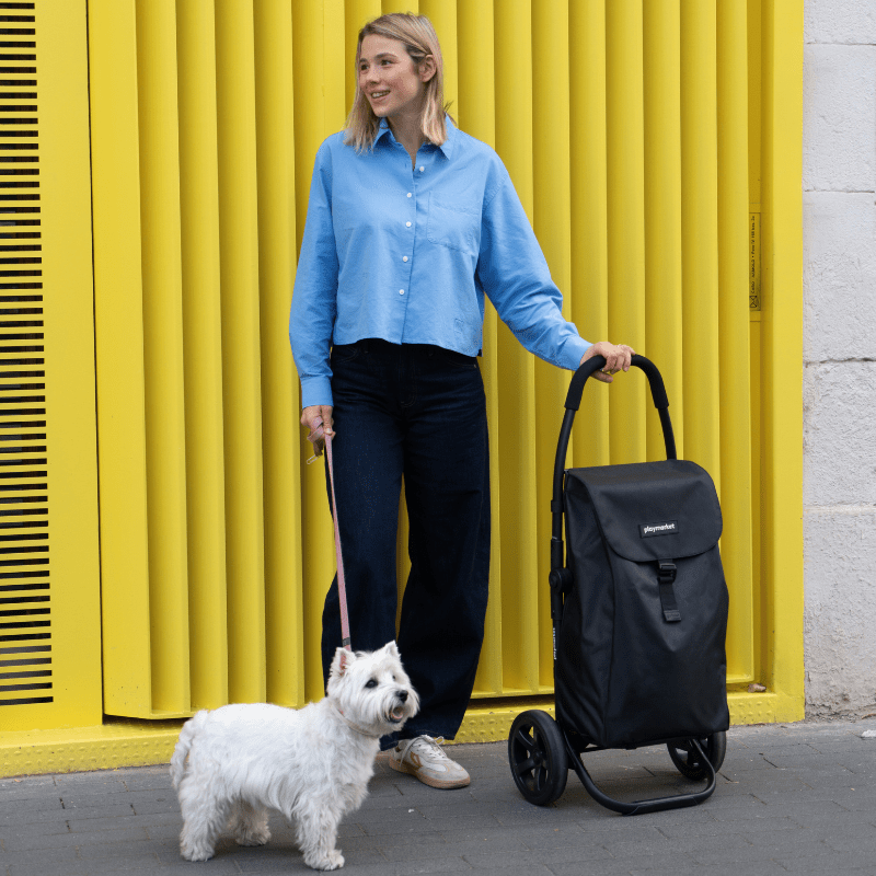 Go Two Compact indkøbsvogn - Blå