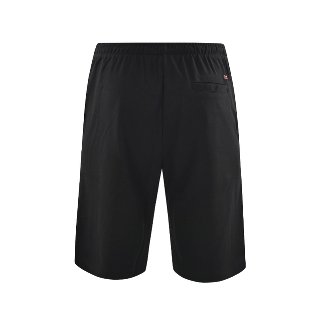 Knælange shorts med elastik - Sort