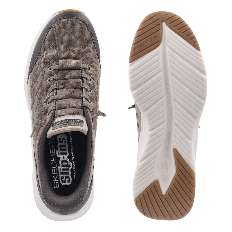 Skechers slip-in herresneaker - Oliven