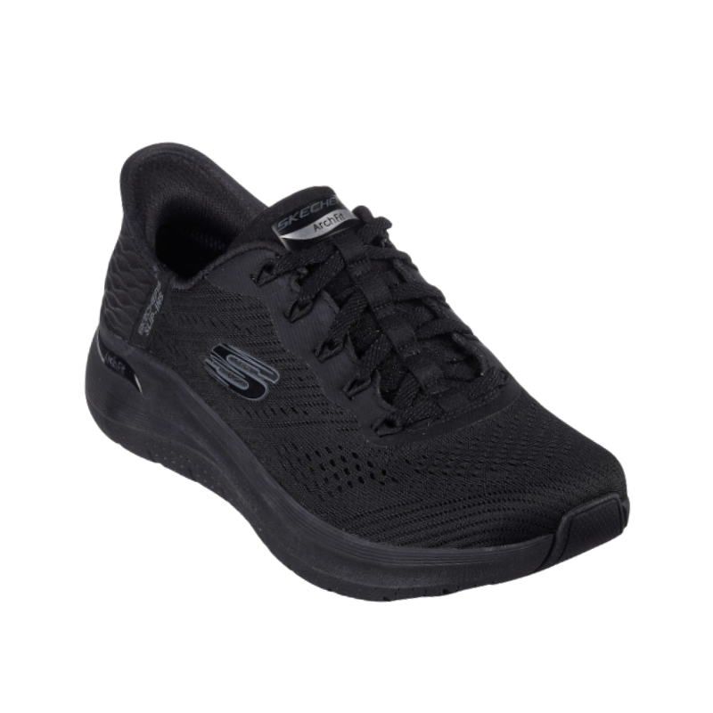 Skechers breite slip-in Damen-Sneaker - Schwarz