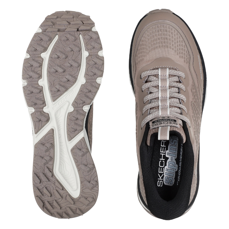 Skechers wasserdichter slip-in Damen-Sneaker – Taupe