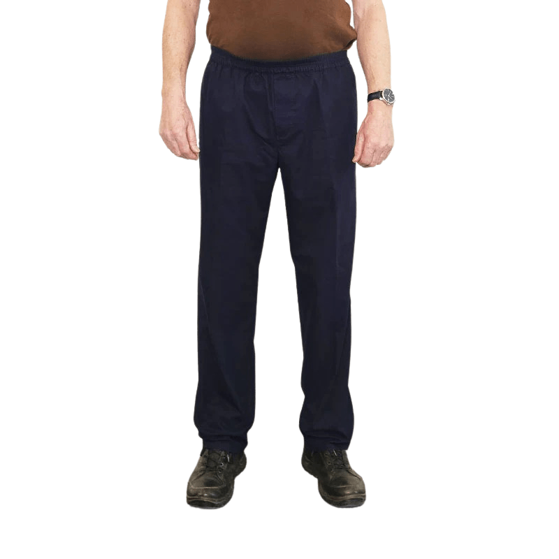 Bukser med elastisk talje - Mørkeblå