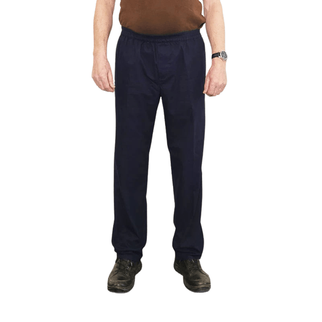 Bukser med elastisk talje - Mørkeblå