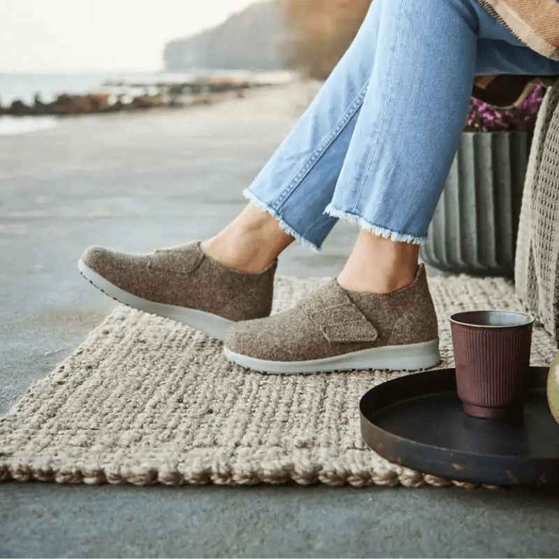 New Feet damehjemmesko - Sand