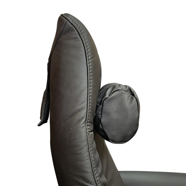 Himolla nakkepude, Støtte, Sort læder - Seniorshop