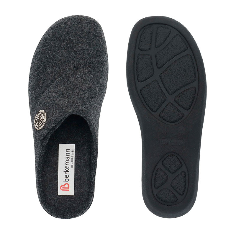 New Feet damehjemmesko - Mørkegrå - Seniorshop