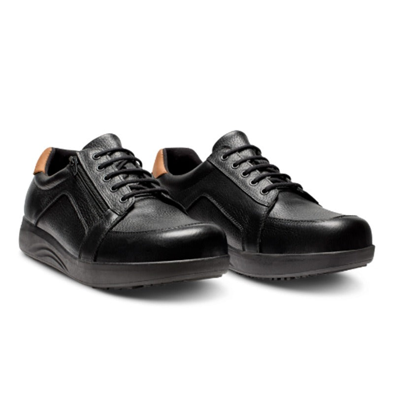 New Feet bred herresko - Sort læder - Seniorshop