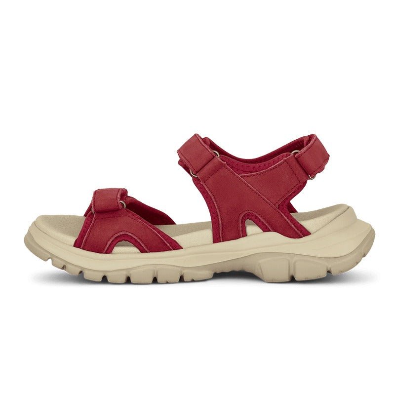 Green Comfort trekking damesandal - Rød - Seniorshop