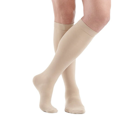 Traveno rejsestrømper - Sandfarvet - Seniorshop