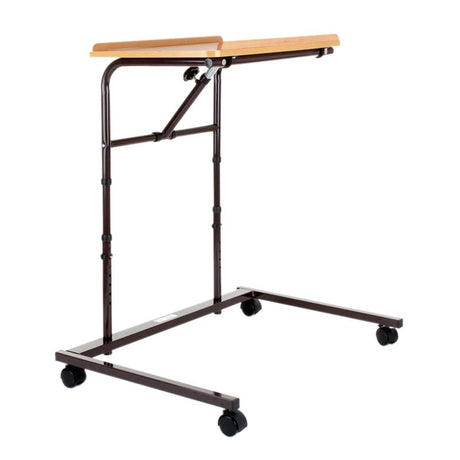 Stolebord / sengebord med hjul og bredt stel - Seniorshop