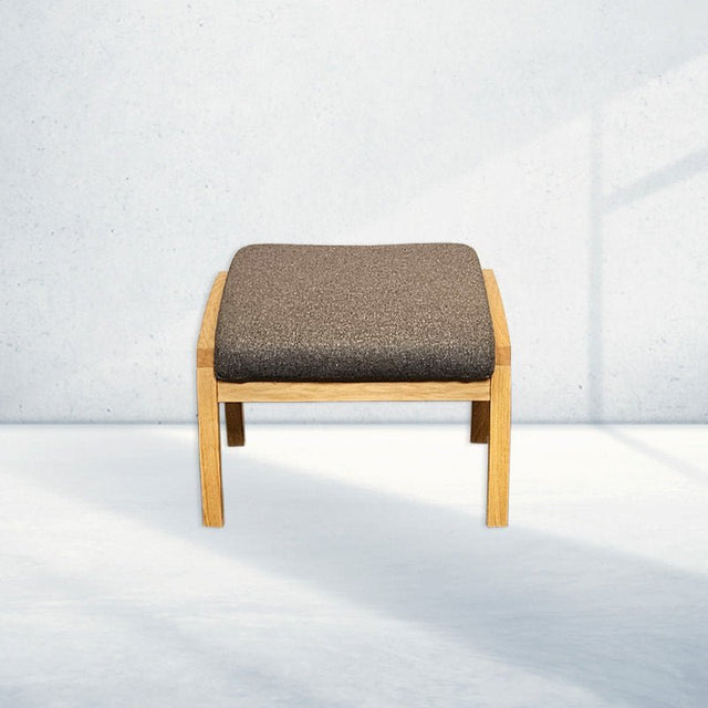 Hanstholm Plus skammel, Brunt stof - Seniorshop