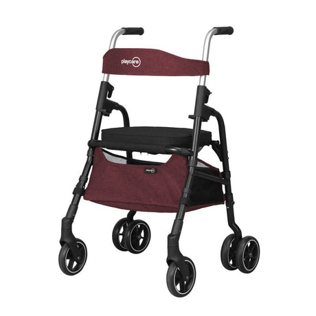 W05 rollator / indkøbsvogn - Bordeaux - Seniorshop