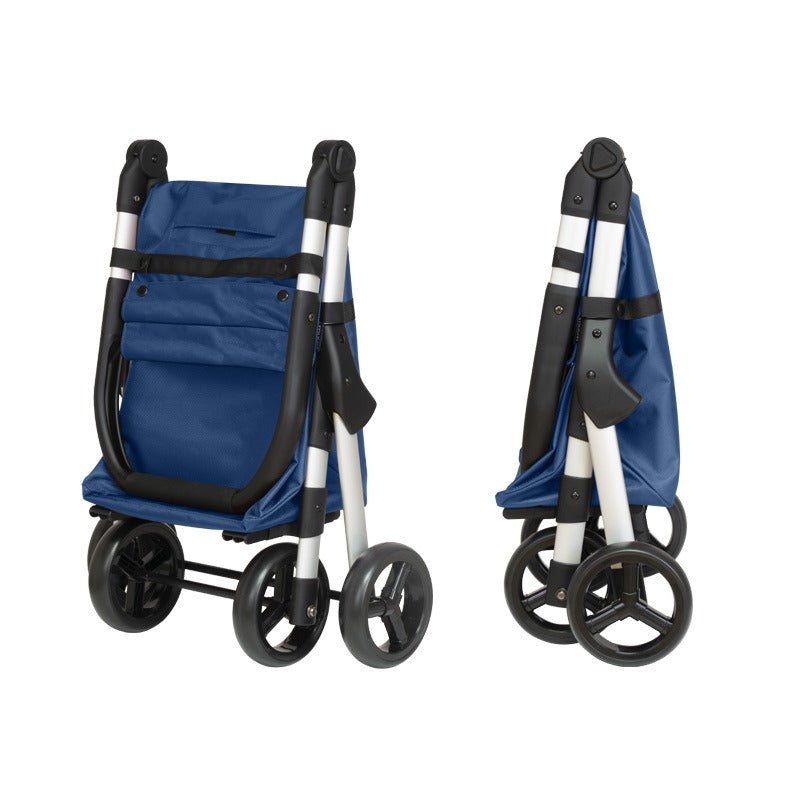 Muuvi Up indkøbsvogn - Blå - Seniorshop