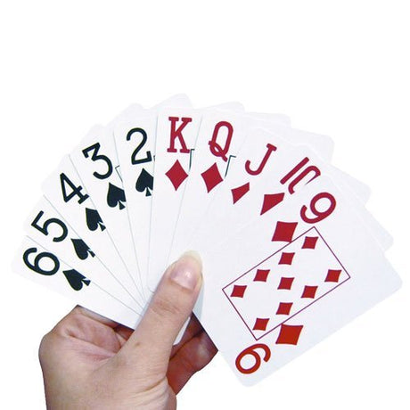 Spillekort med store tal - Seniorshop