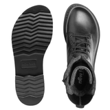 New Feet lange Damenstiefelette – Schwarz