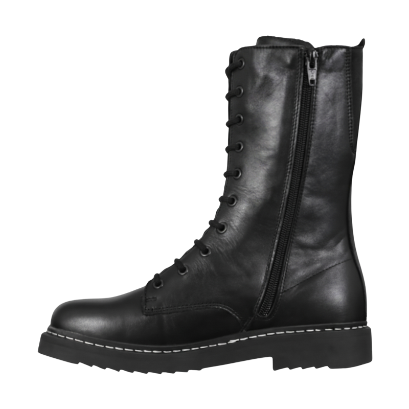 New Feet lange Damenstiefelette – Schwarz