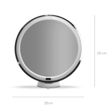 Makeup-Spiegel mit Licht Ø20 cm - 10x Vergrößerung