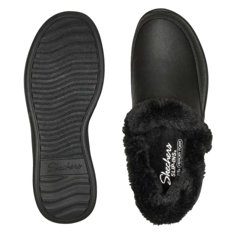 Skechers slip-in Damenhausschuhe - Schwarz