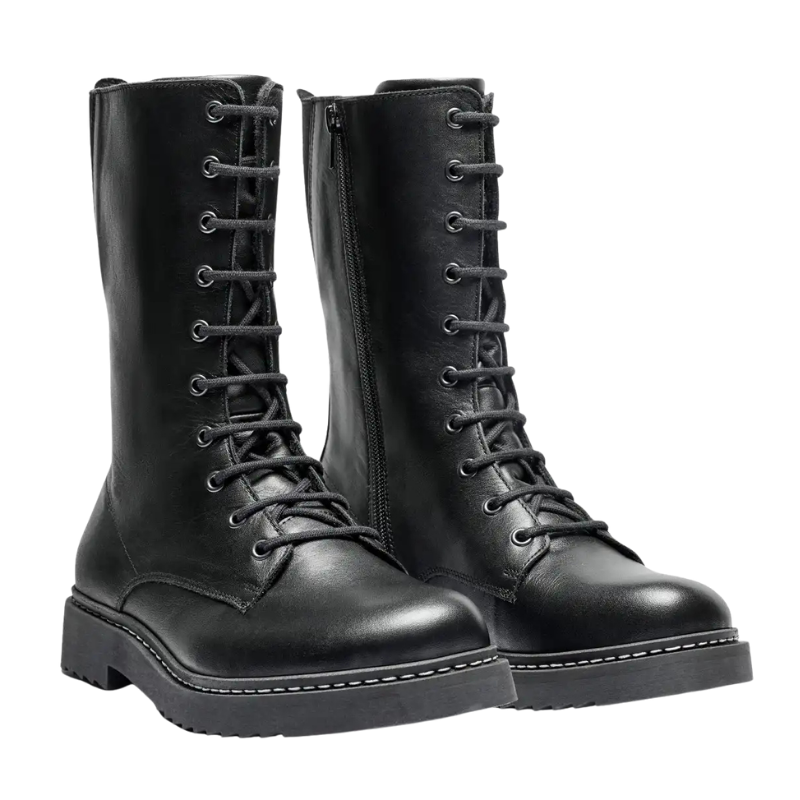 New Feet lange Damenstiefelette – Schwarz