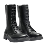 New Feet lange Damenstiefelette – Schwarz