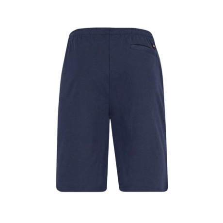 Knælange shorts med elastik - Marineblå