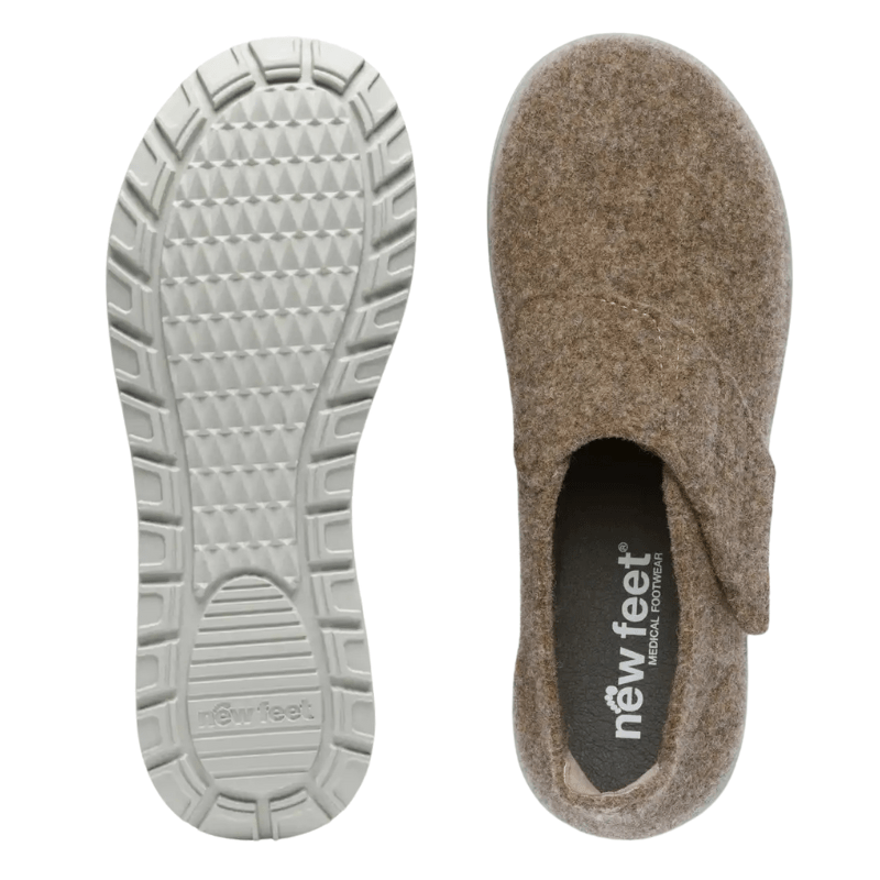 New Feet damehjemmesko - Sand