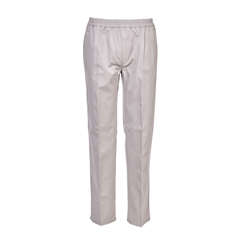 Lette bukser med elastikkant - Lysegrå