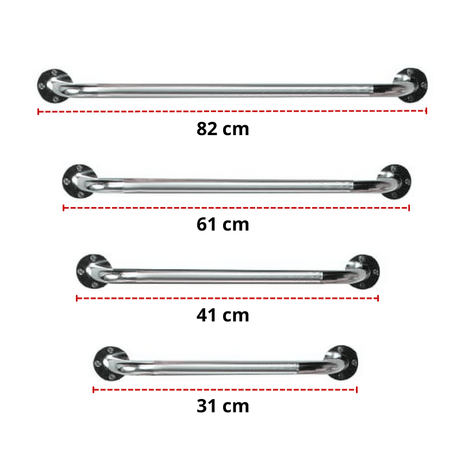 Stützgriff in Chrom