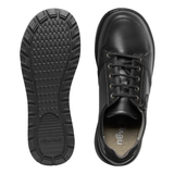New Feet Damenschuhe mit Schnürung und Reißverschluss - Schwarz