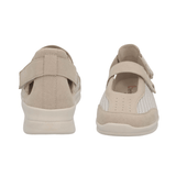 Berkemann ballerina med velcro - Beige
