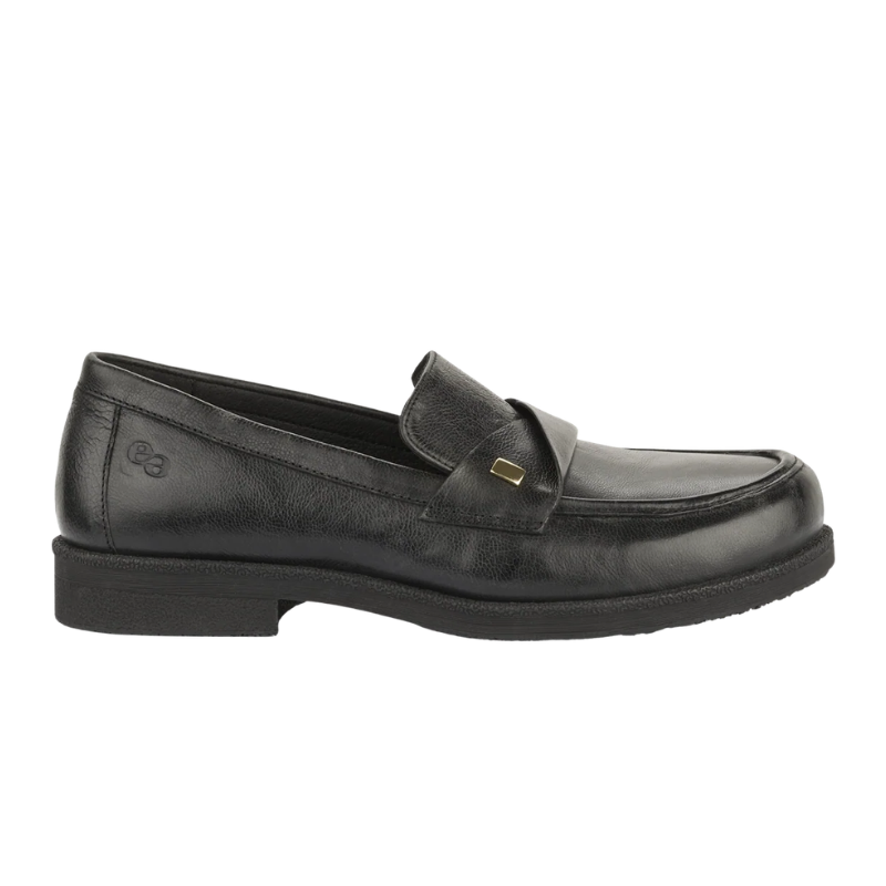 Green Comfort breiter Damen-Loafer – Schwarz