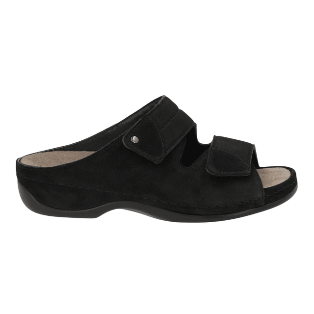 Berkemann dameslipper - Sort ruskind
