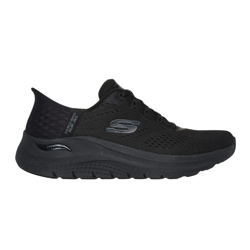 Skechers breite slip-in Damen-Sneaker - Schwarz