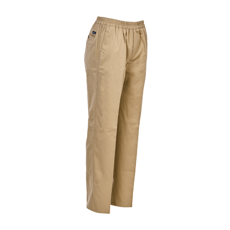 Lette bukser med elastikkant - Beige