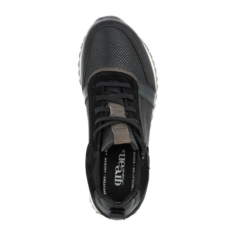 Green Comfort retro herresneaker - Sort - Seniorshop