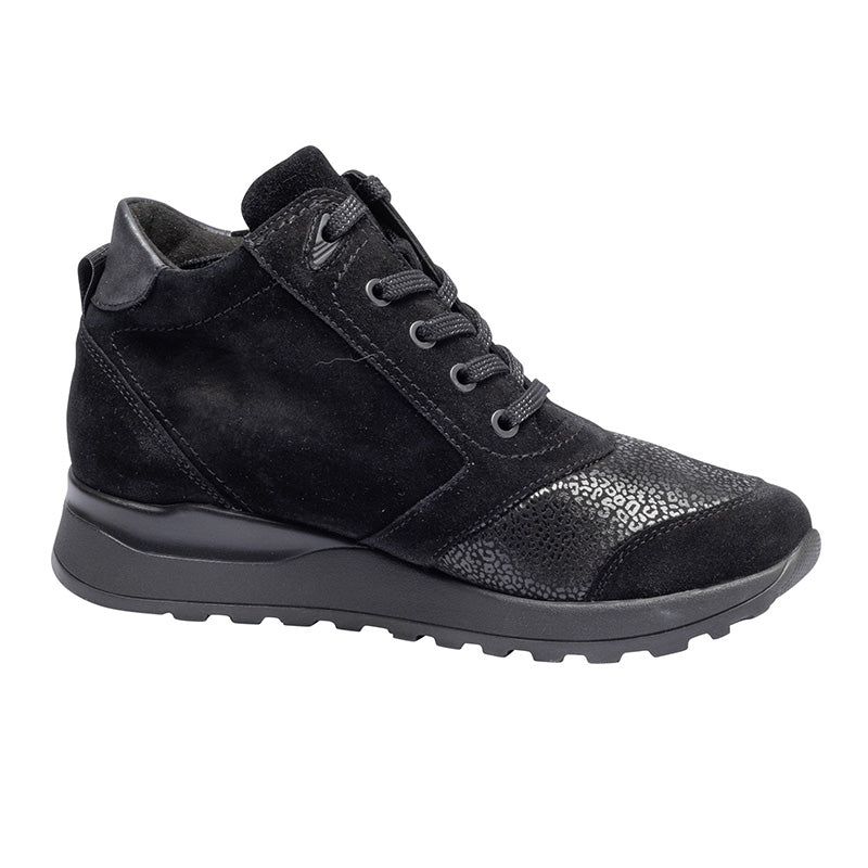 Waldläufer damestøvle i Nubuck - Sort