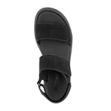 Damensandale mit Absatz, Schwarz, Green Comfort