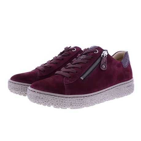 Sneaker mit Plateausohle, Bordeaux, Hartjes