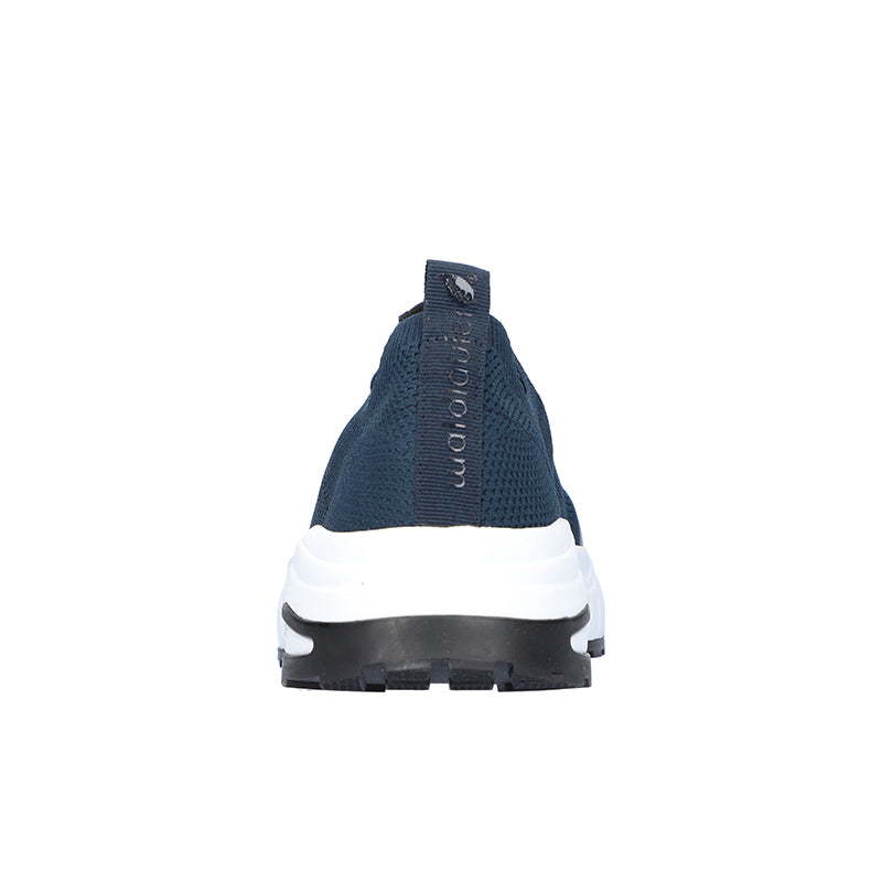 Waldläufer sporty herresneaker - Støvet blå
