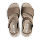 Leichte Damensandale, Sand, New Feet