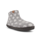 Hausschuhe, Grau mit Punkten, Green Comfort