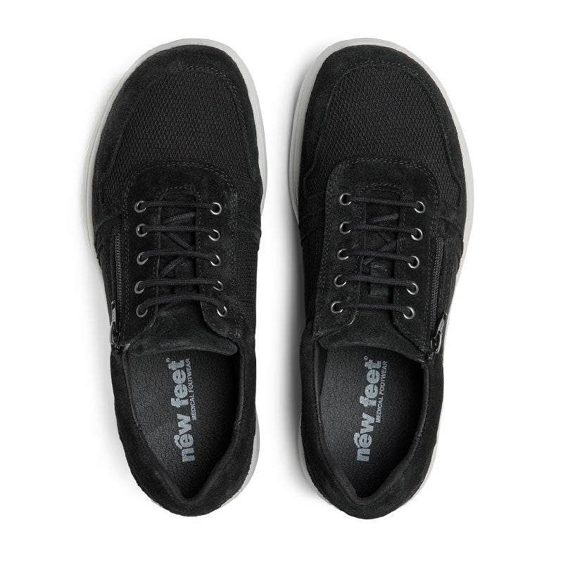 Leichte Herrenschuhe, Schwarz, New Feet