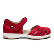 New Feet lukket damesandal - Rød - Seniorshop
