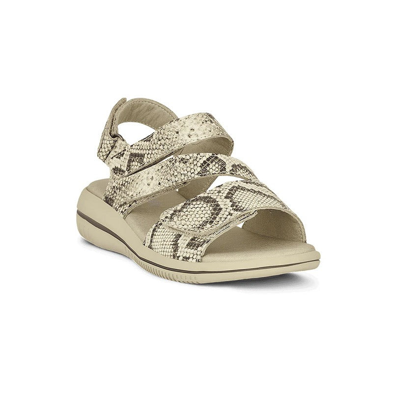Green Comfort damesandal - Snake