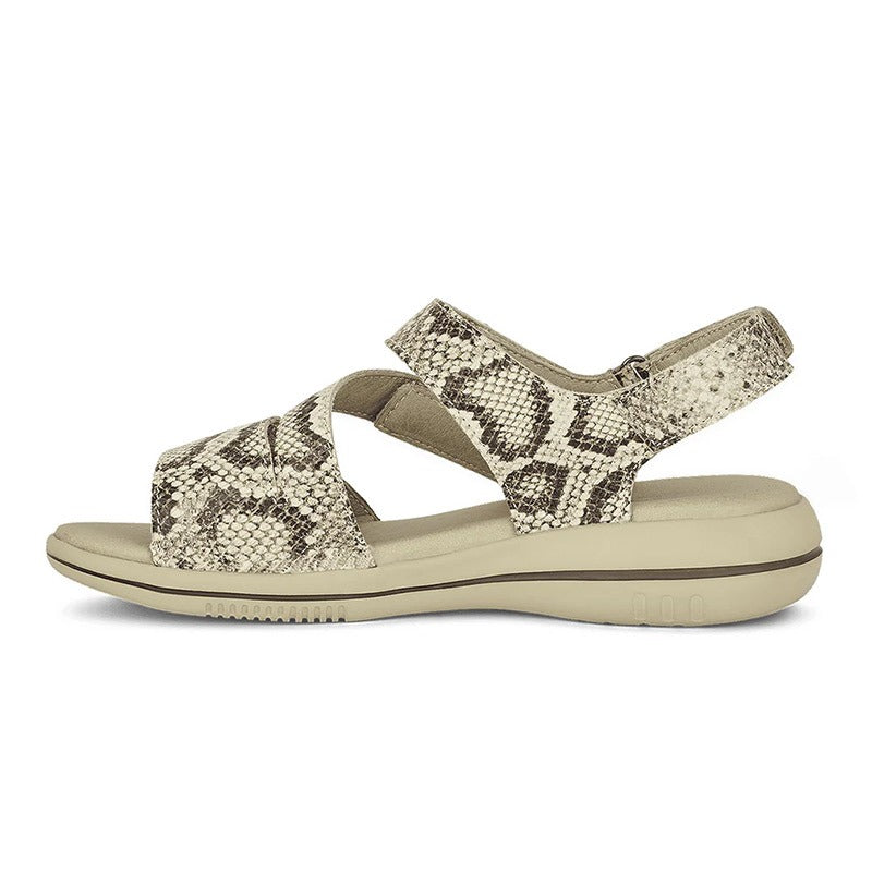 Green Comfort damesandal - Snake