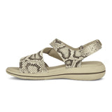Green Comfort damesandal - Snake