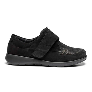 New Feet damesko med velcrorem - Sort - Seniorshop
